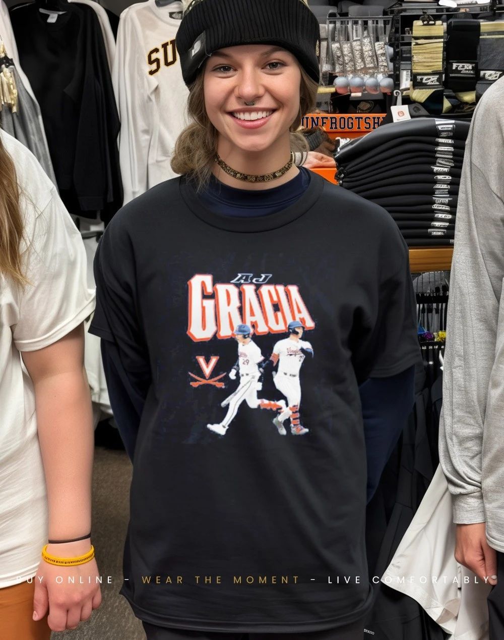 Aj Gracia Virginia baseball player collage ’26 shirt