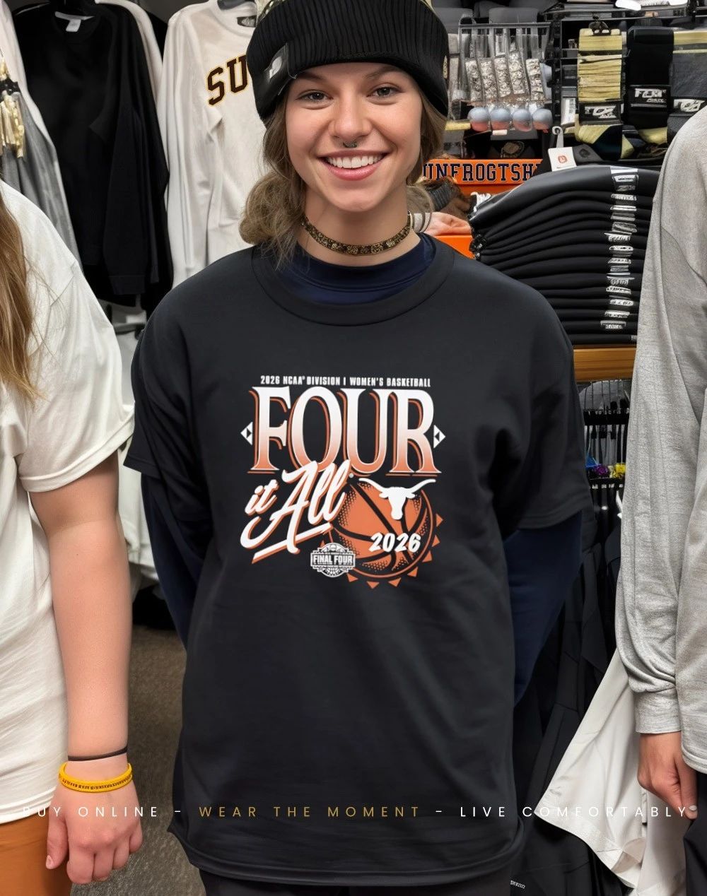 Texas Longhorns 2026 NCAA Women’s Basketball March Madness Final Four Zone Move shirt