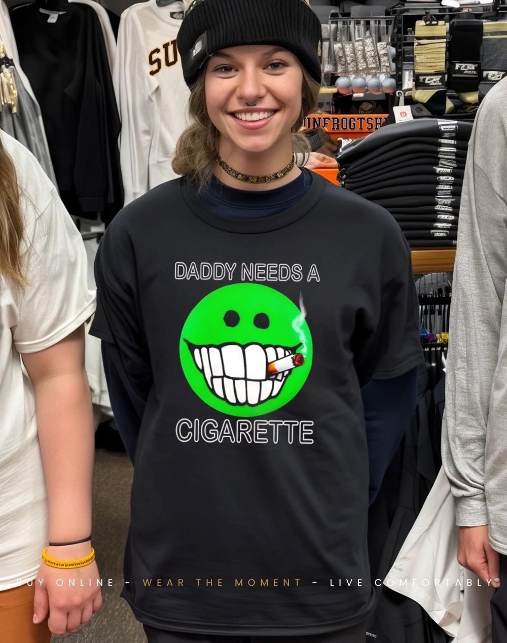 Daddy needs a cigarette smoking icon shirt