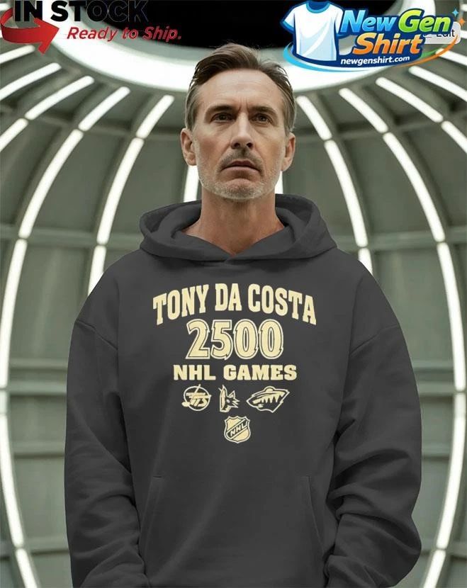 Tony Da Costa 2500 NHL Games Shirt