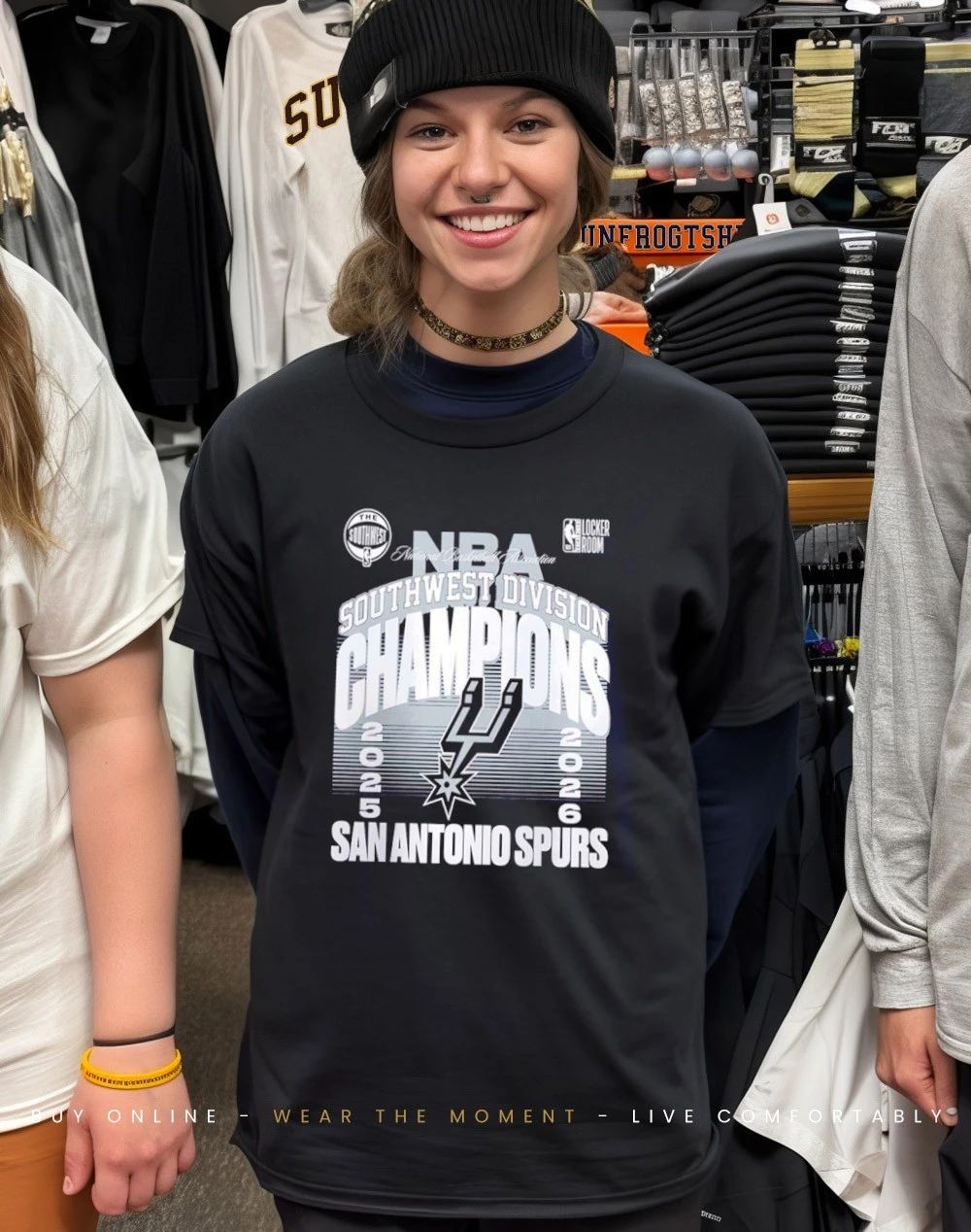 San Antonio Spurs 2026 NBA Southwest Division Champions Locker Room shirt