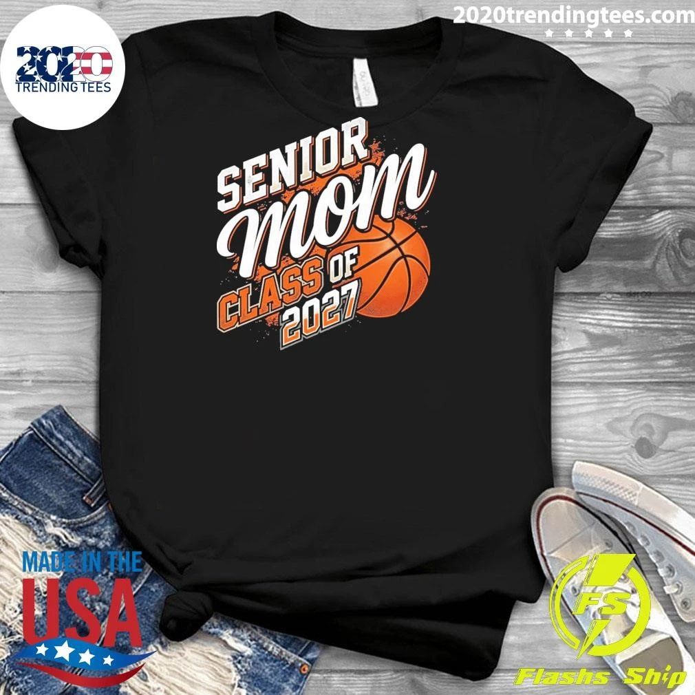 Basketball Sublimation Senior Mom Class of 2027 Shirt
