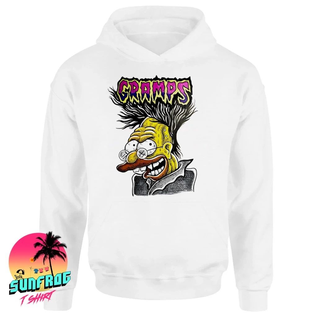 Grampa Simpson Gramps punk graffiti shirt