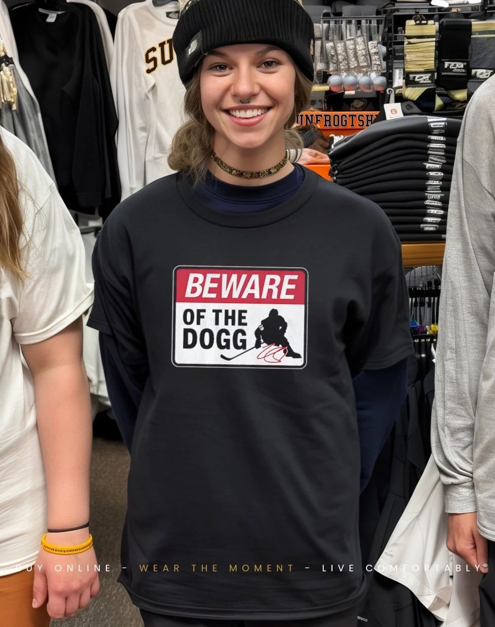 Nathan MacKinnon Colorado Avalanche Beware of The Dogg signature shirt
