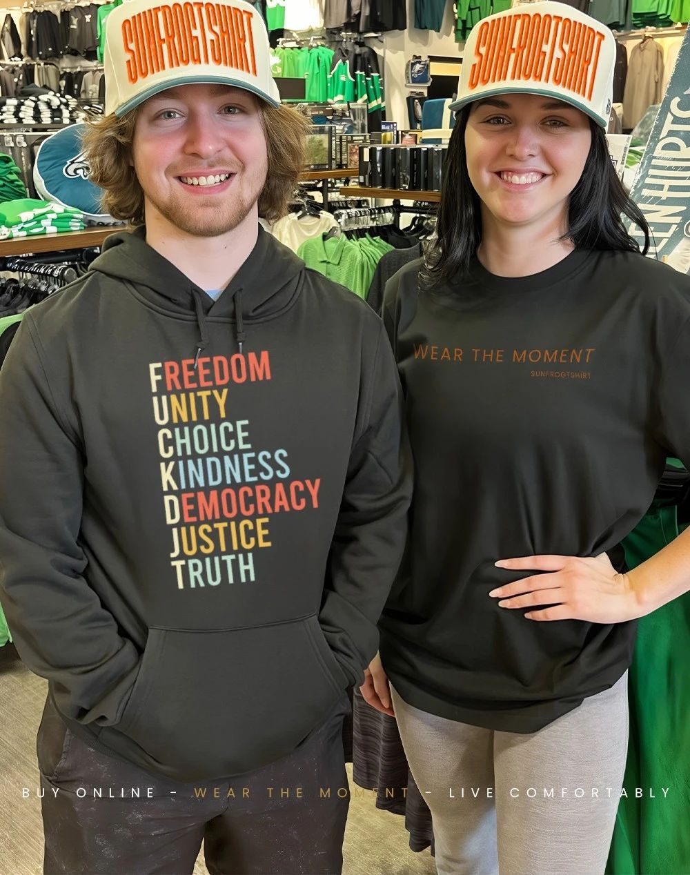Freedom unity choice kindness democracy justice truth fuck DJT shirt