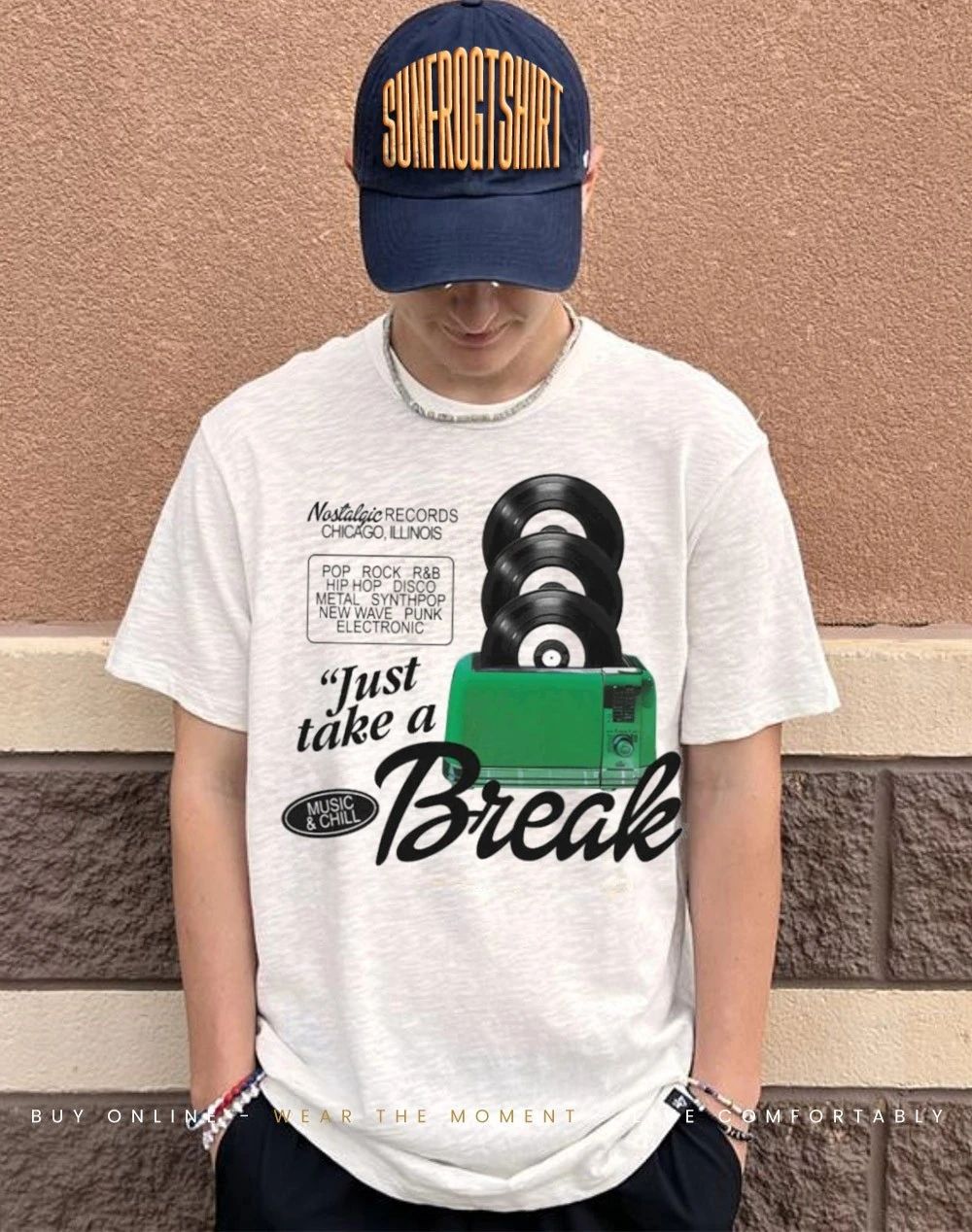 Just take a break music and chill pop rock RnB hip hop disco shirt