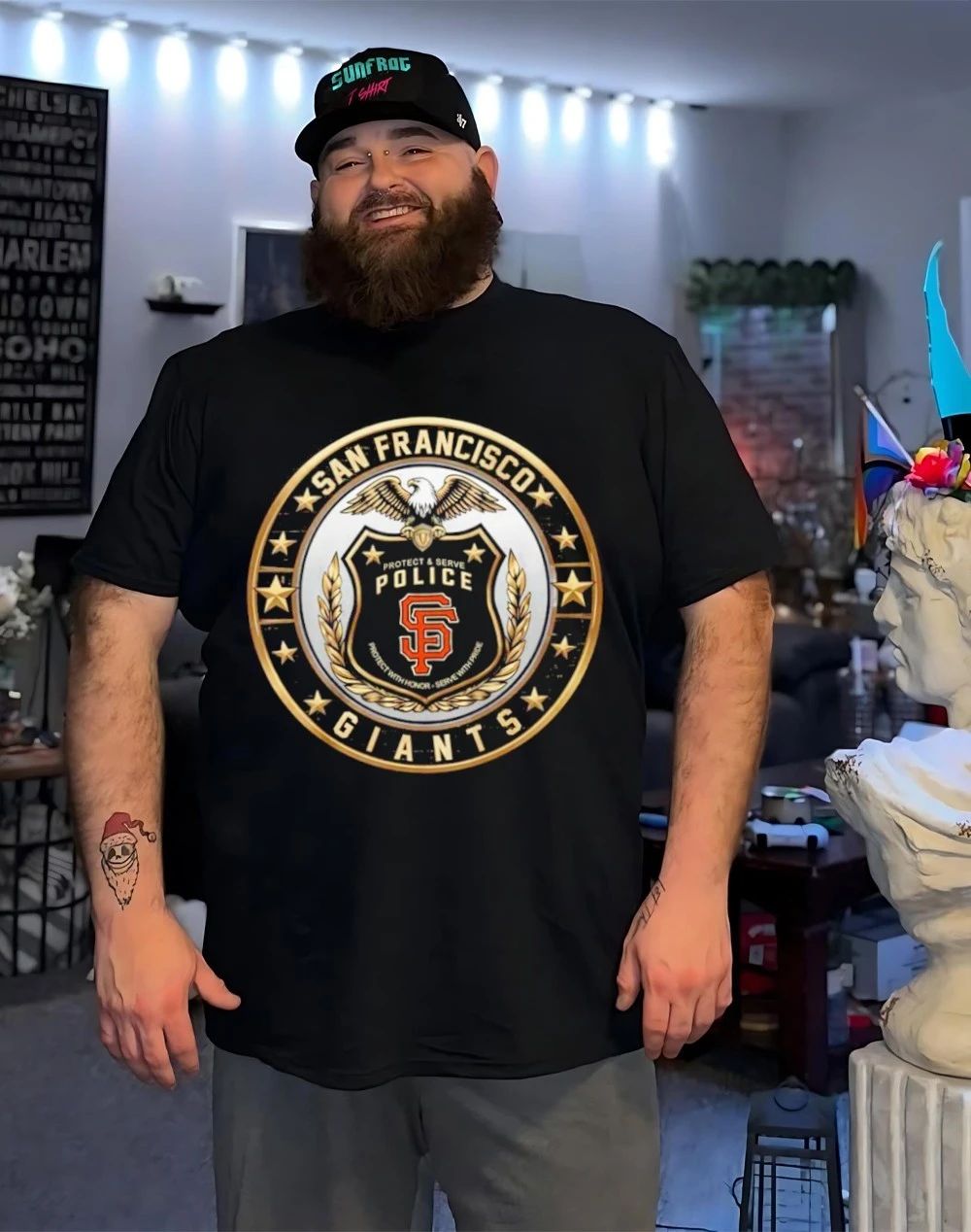 SF Giants Police Pride logo shirt