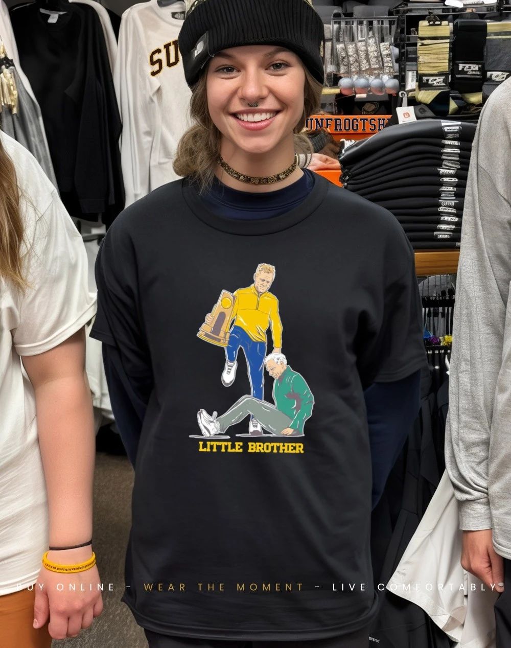 Michigan Wolverines Coach Step Over Little Brother shirt