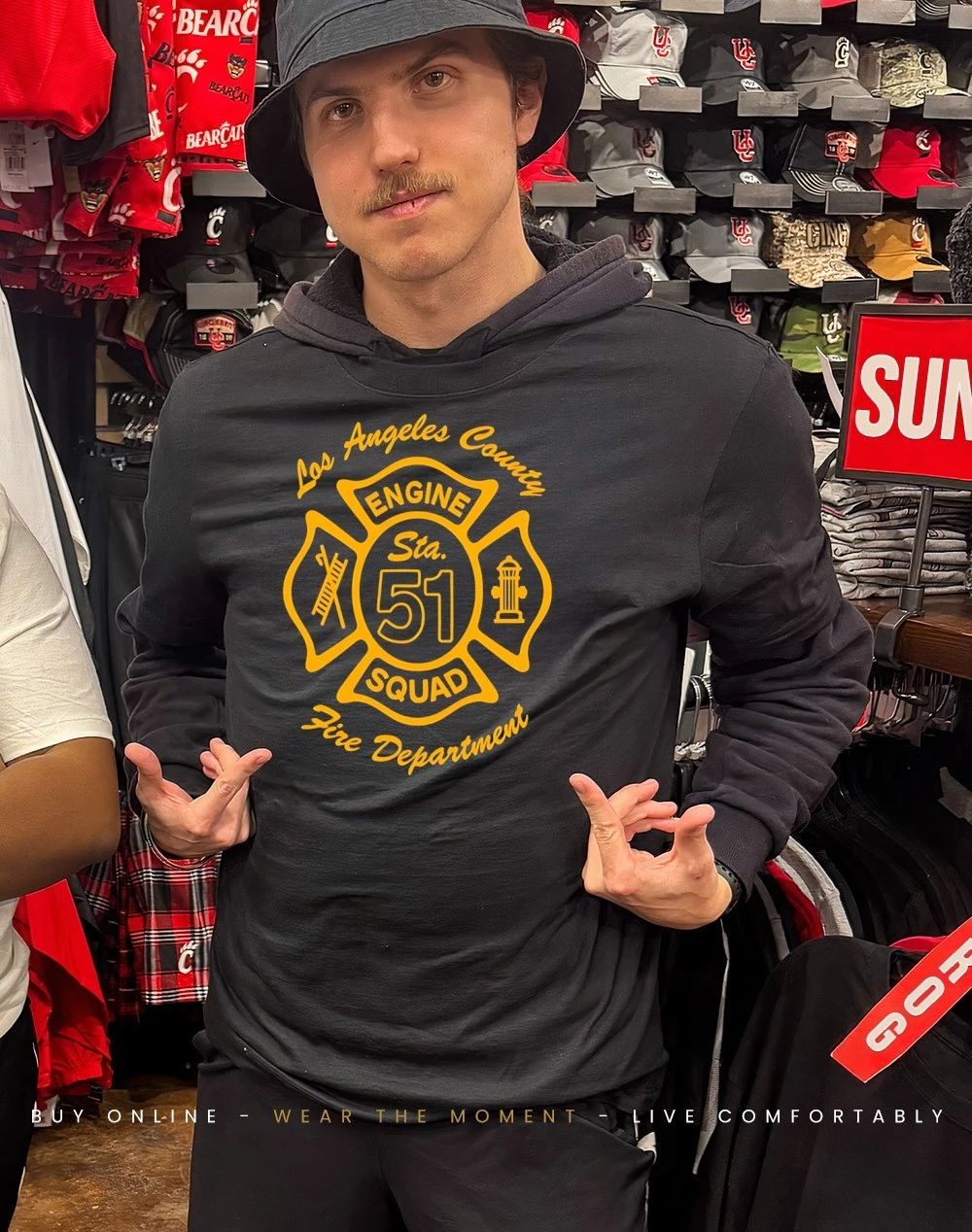 Los Angeles County Fire Department Station 51 engine squad shirt