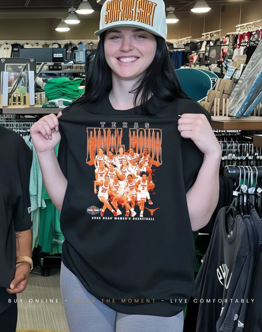 Texas Women’s Basketball Final Four NCAA March Madness 2026 player collage shirt