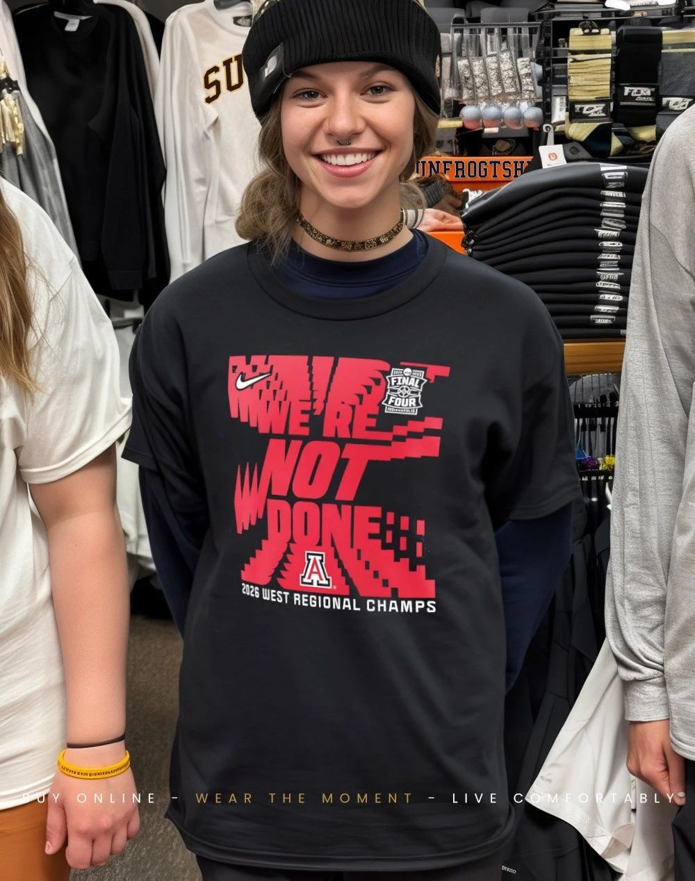 Arizona Wildcats 2026 West Regional Champs Final Four we’re not done shirt