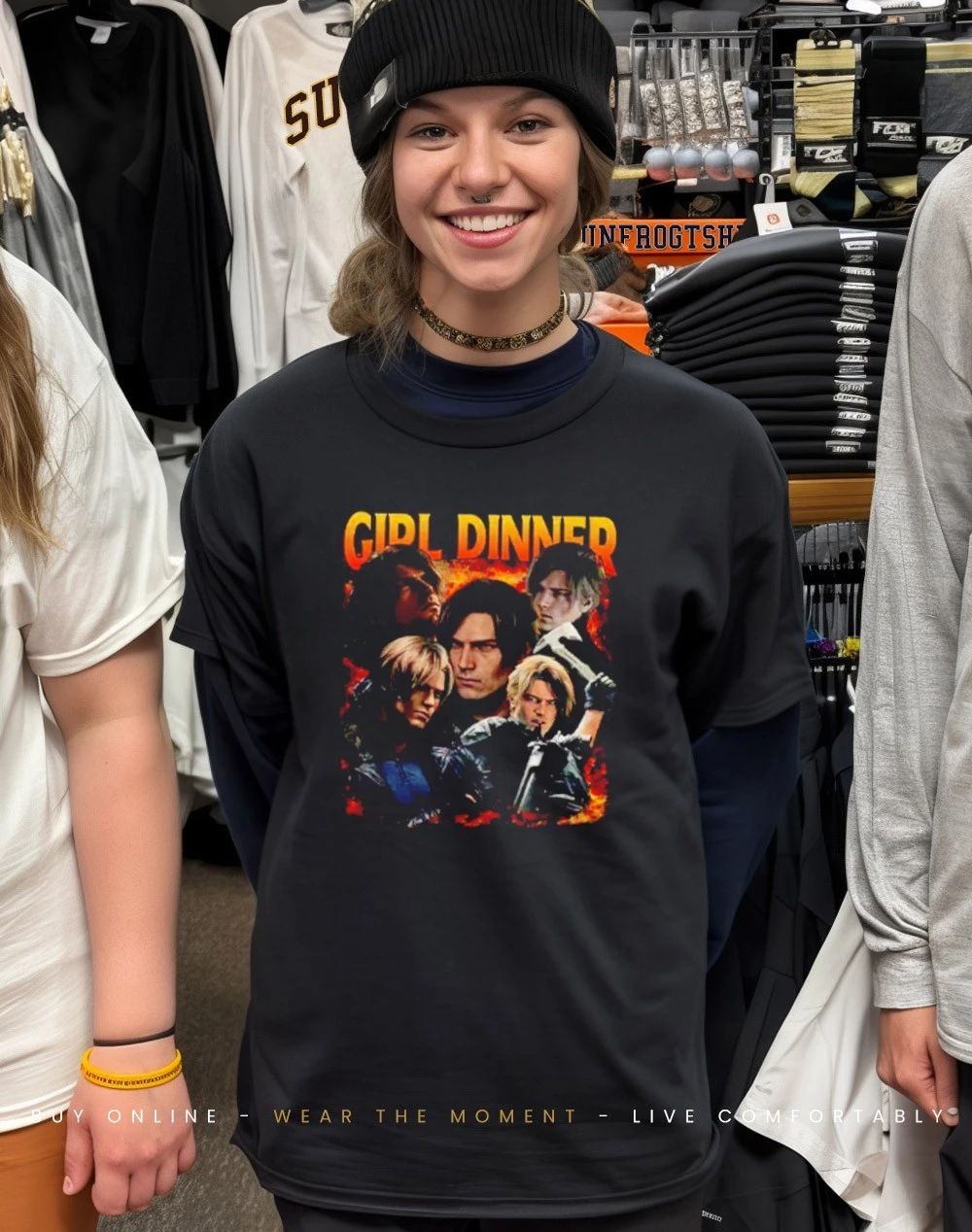 Leon Kennedy Girl Dinner graphic shirt