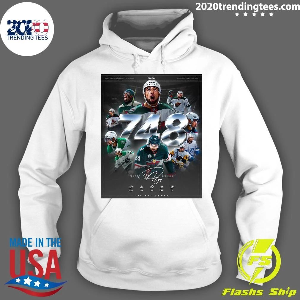 Matt Dumba Is Officially Hanging Up His Skates After 748 NHL Career Games Shirt