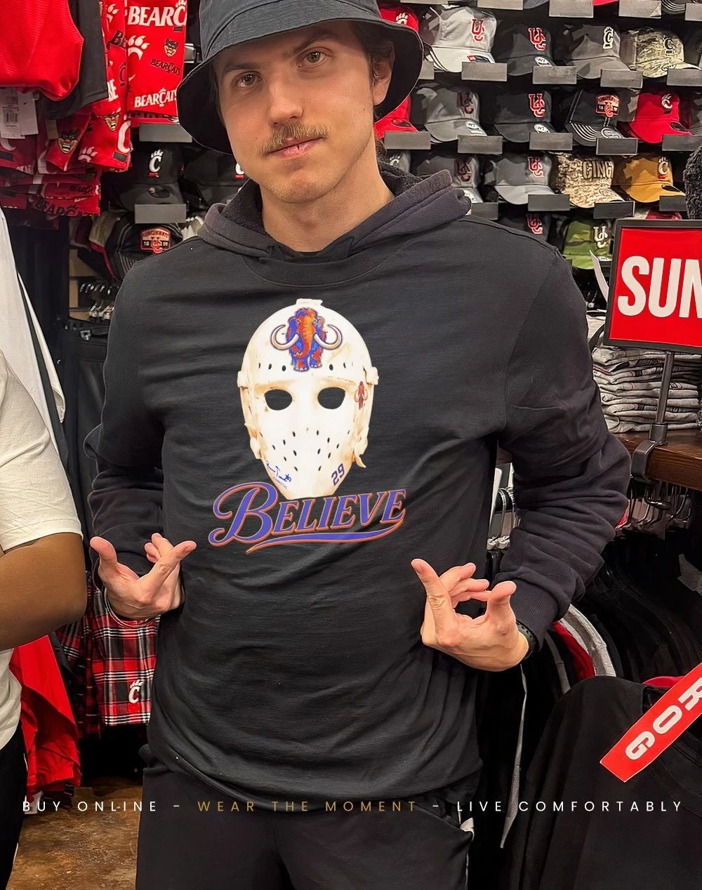 Believe Mask Utah Mammoth shirt