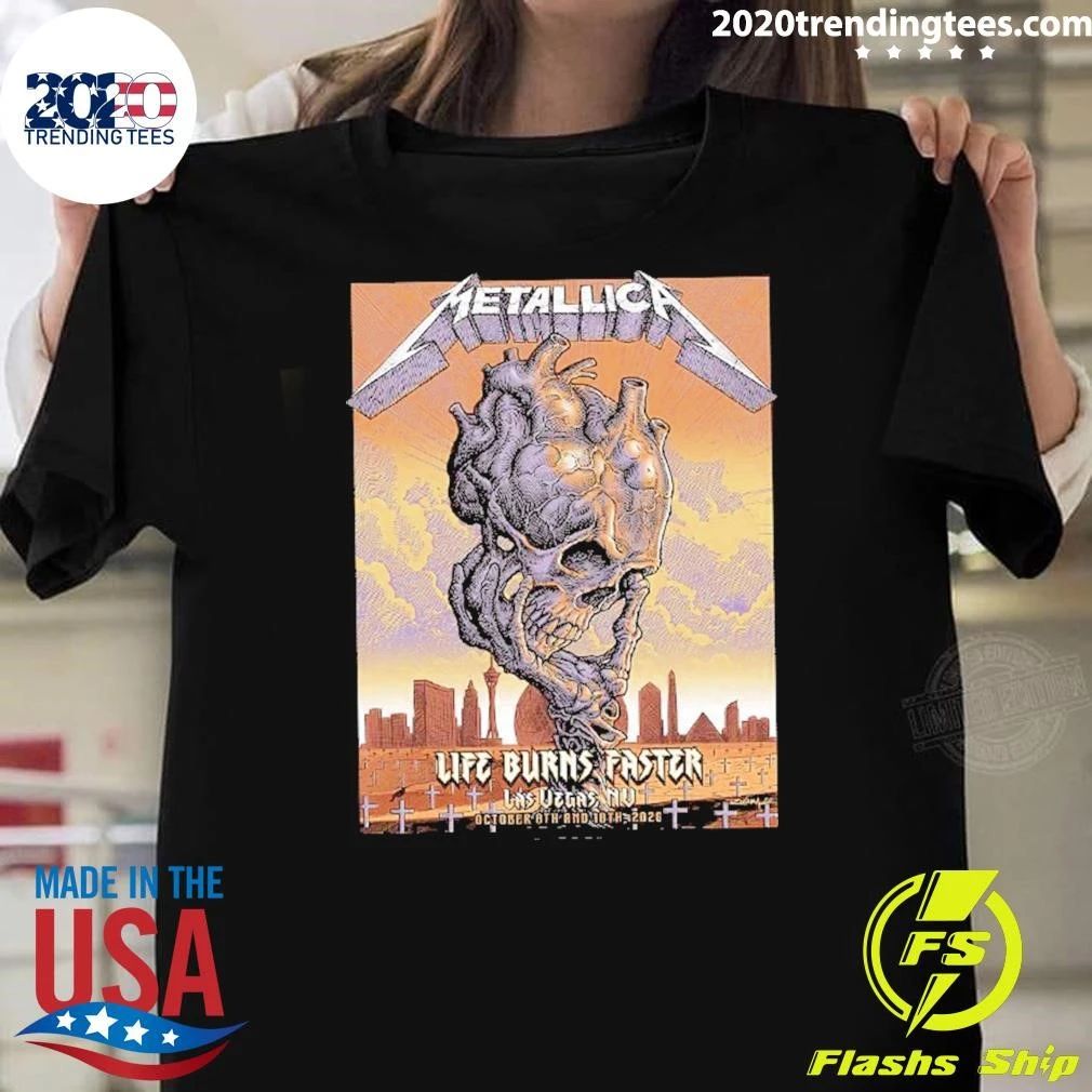 Metallica Las Vegas NV Poster For Weekend Two At Sphere In Las Vegas NV On October 8 10 2026 Shirt