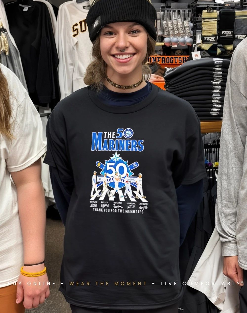 The 50 seasons of Seattle Mariners 1977–2027 shirt