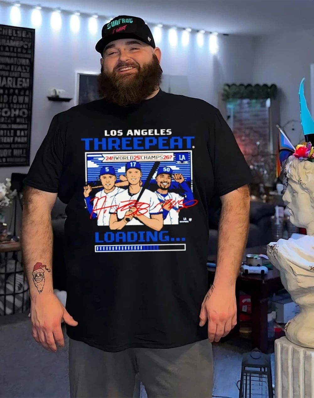 Los Angeles Baseball Threepeat Loading shirt