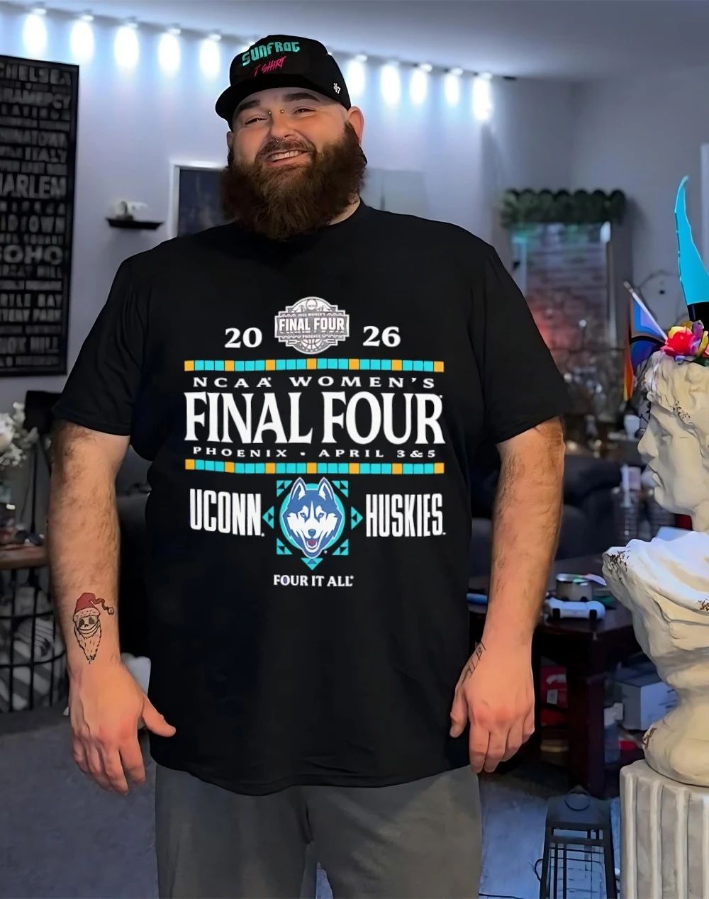 Uconn Huskies Women’s Basketball NCAA Final Four Four It All 2026 classic shirt