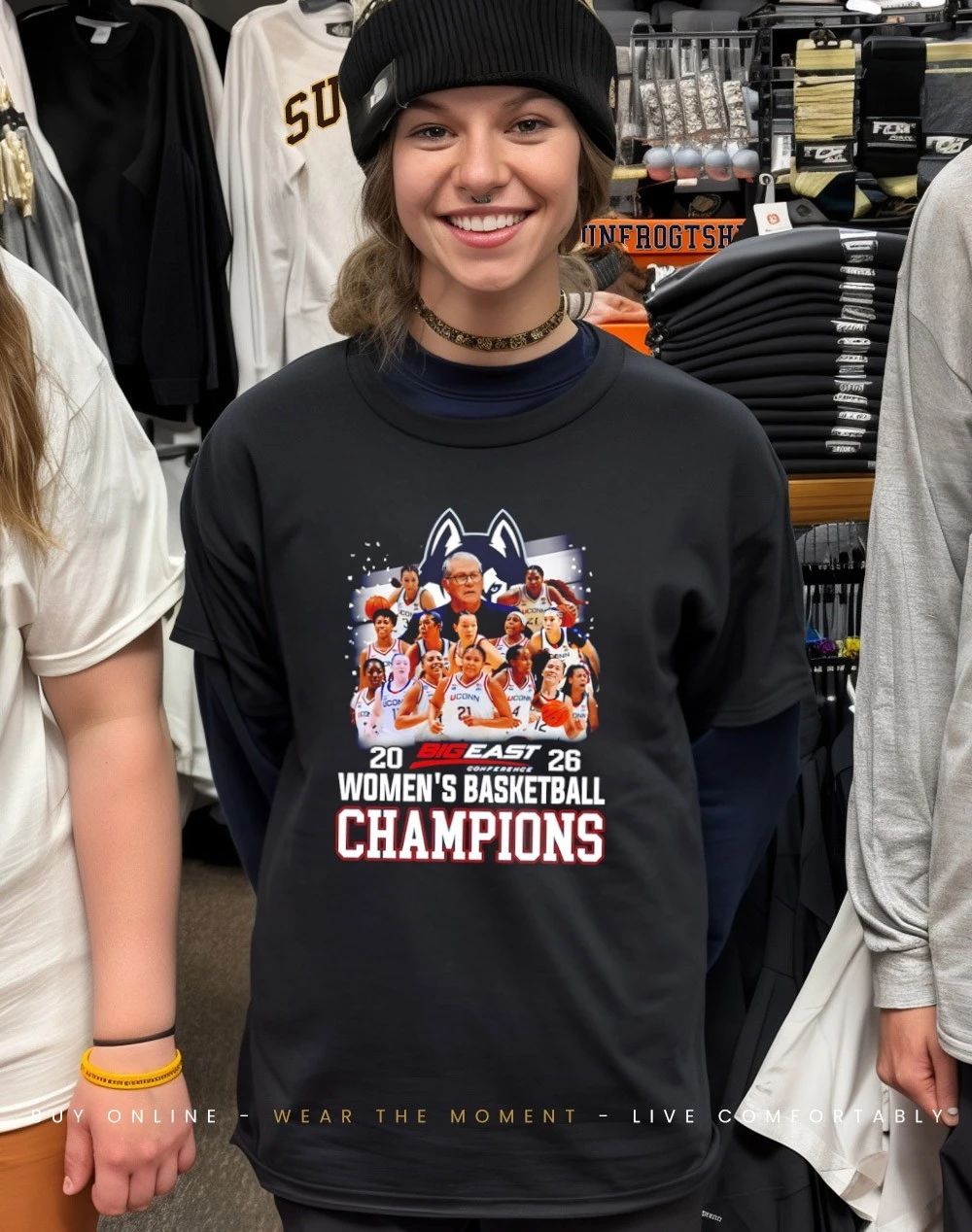 UConn Huskies 2026 Big East Women’s Basketball Champions graphic shirt