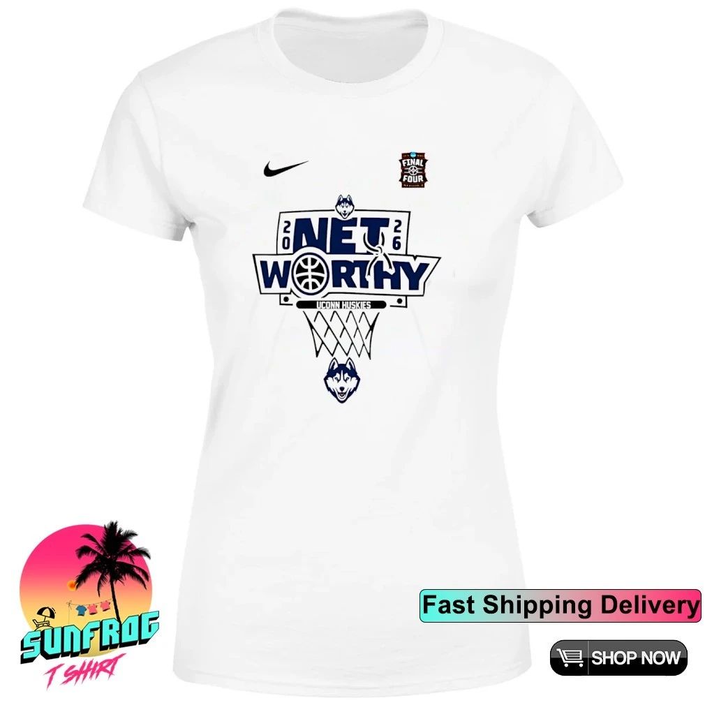 UConn Huskies 2026 Five Four Net Worthy logo shirt