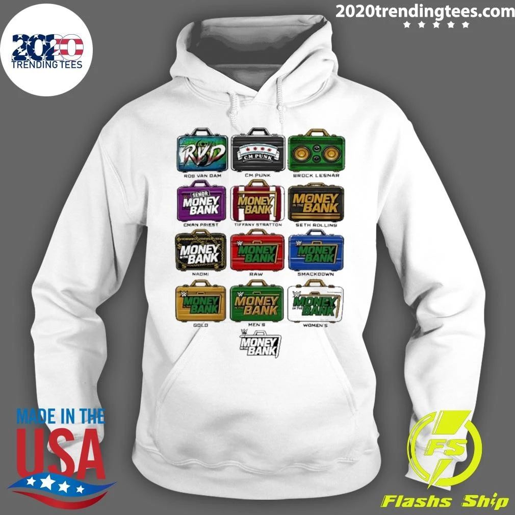 Money In The Bank Nostalgia Briefcases Elevated Shirt