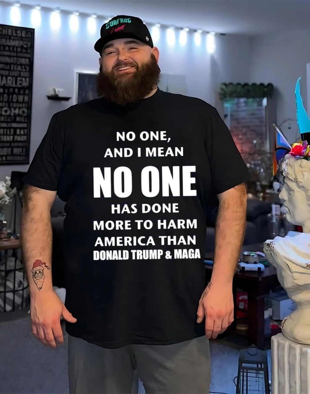No one and I mean no one has done more to harm America than Trump and maga shirt