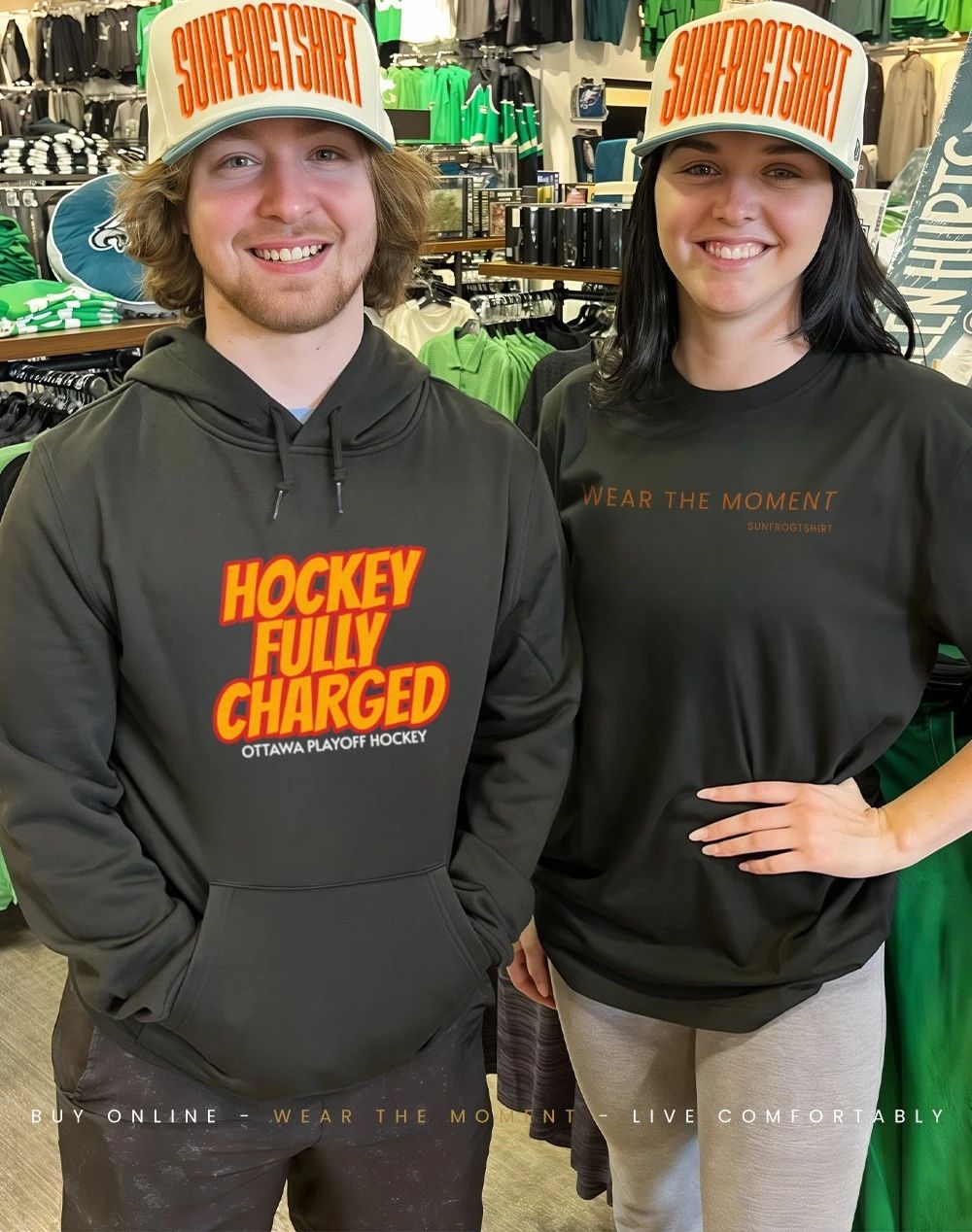 Hockey fully charged Ottawa Playoff hockey shirt