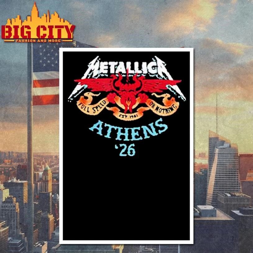 Metallica Athens ’26 Full Speed Shirt