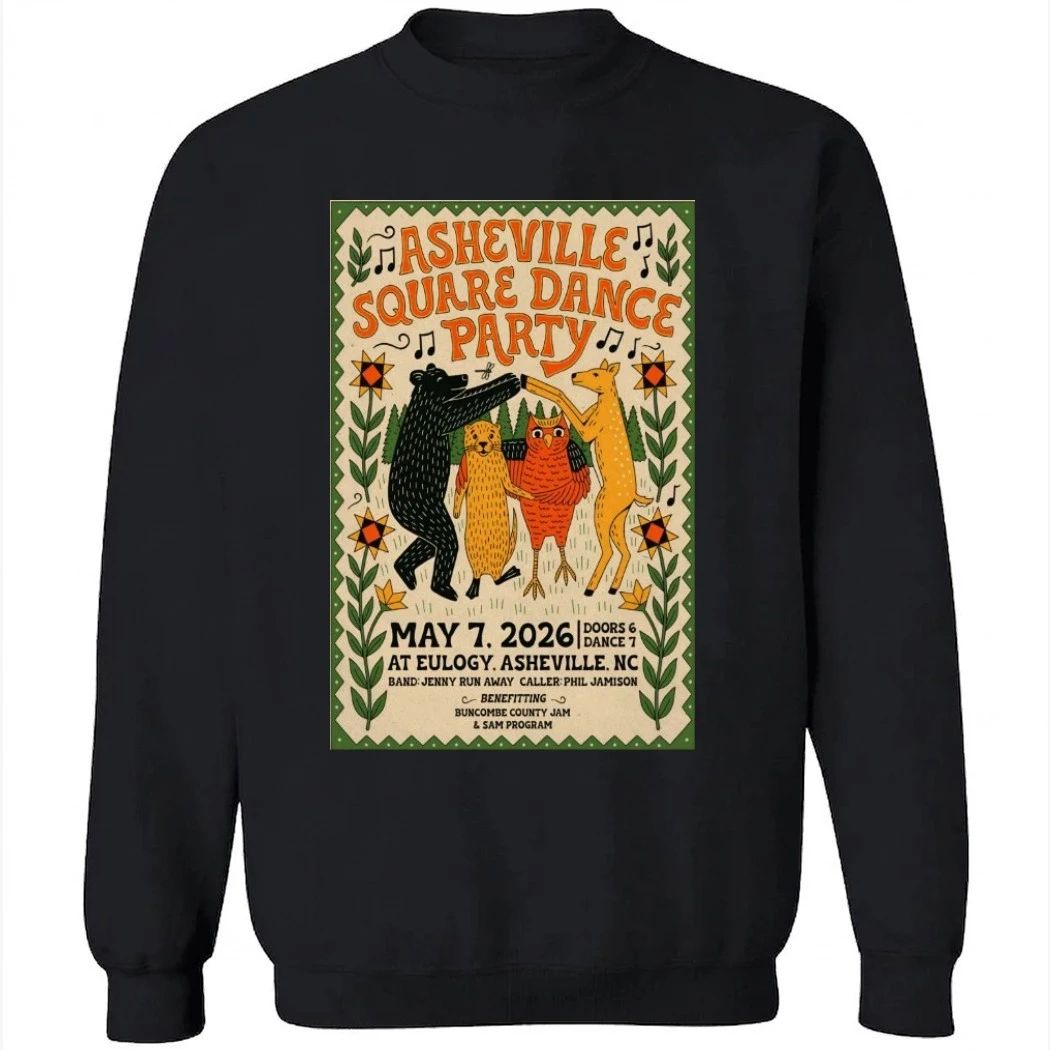 Asheville Square Dance Party 5-7-2026 Asheville NC Poster Shirt