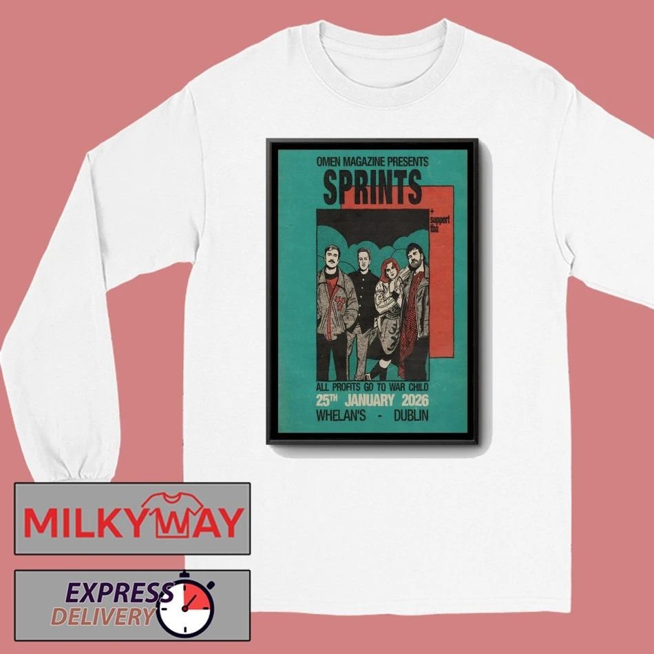 Sprints January 25th 2026 Dublin Ireland Poster shirt