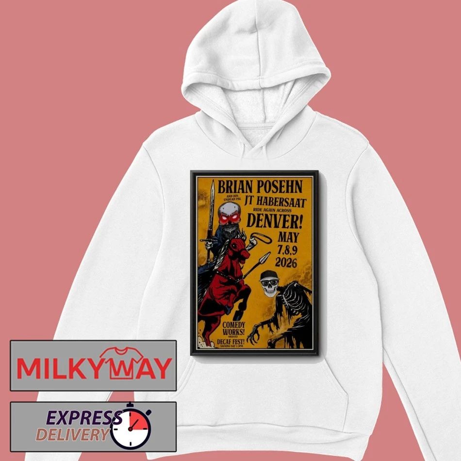 LIMITED May 7-9 2026 Brian Posehn Denver, Colorado Poster Tour shirt