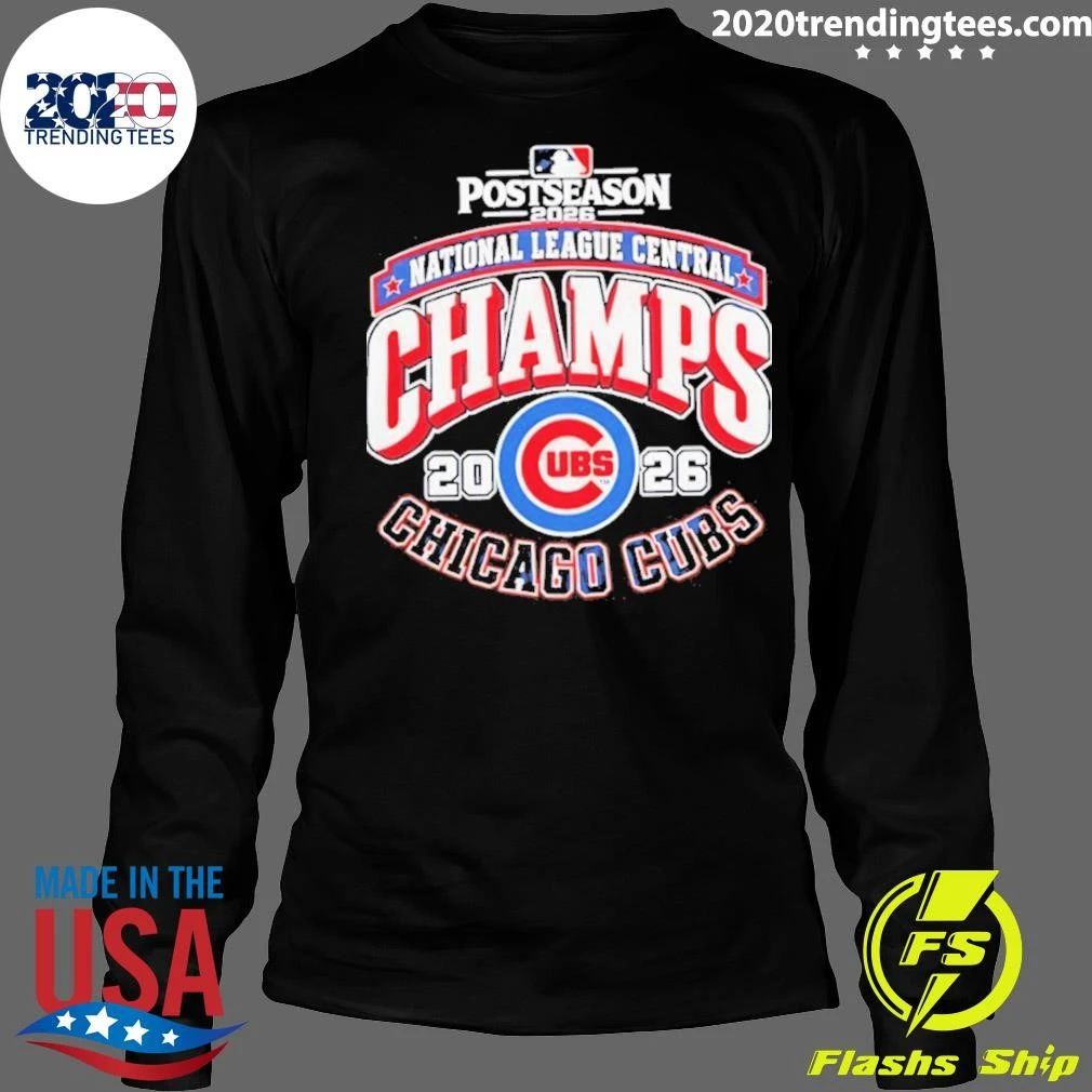 Chicago Cubs Nl Central Division 2026 Champions Baseball T-Shirt