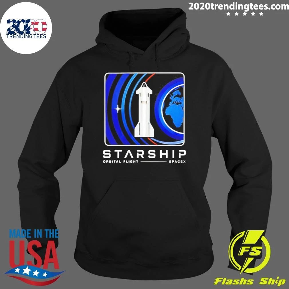 Starship Orbital Flight Spacex Space Exploration Shirt