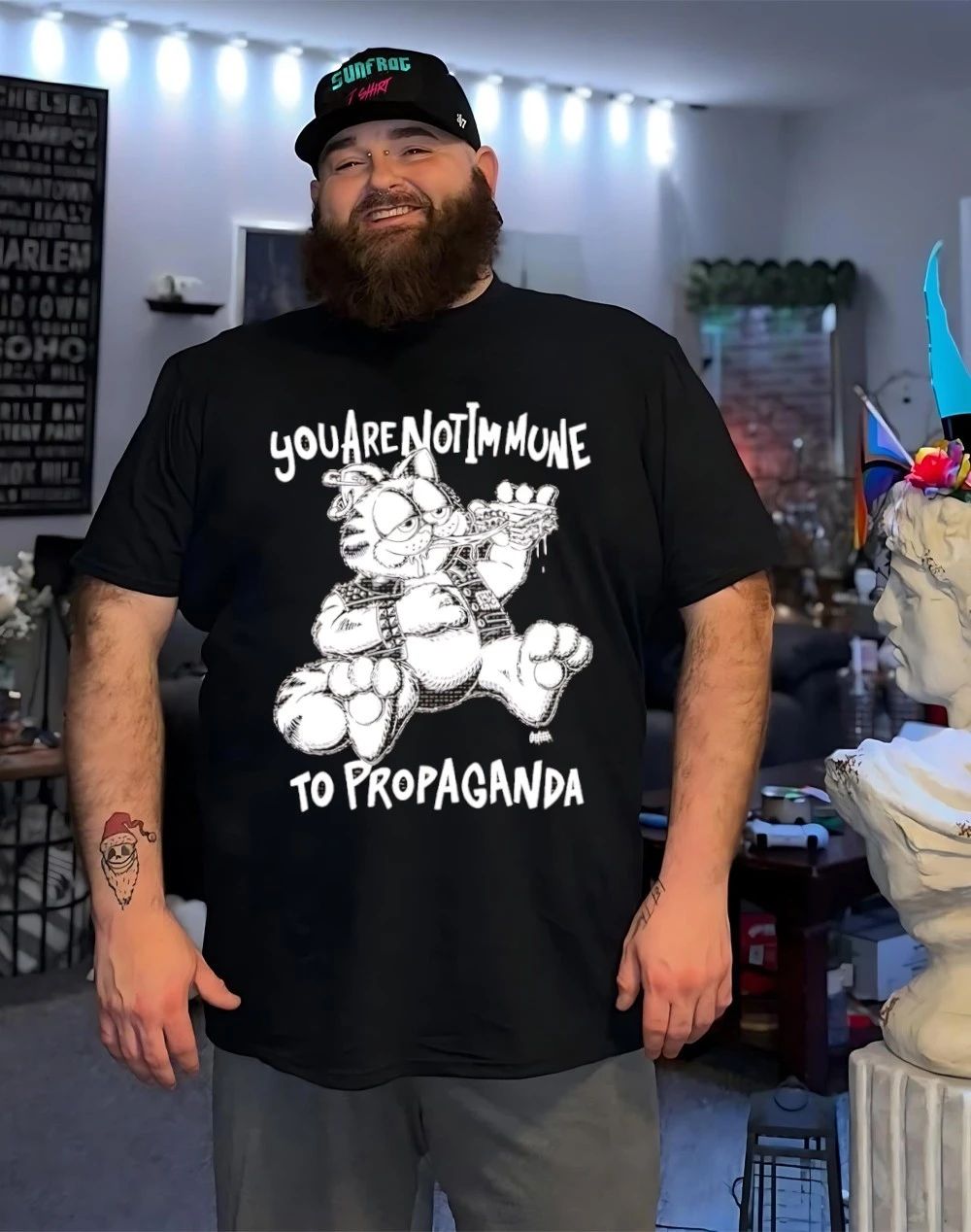 You are not immune to propaganda cat shirt
