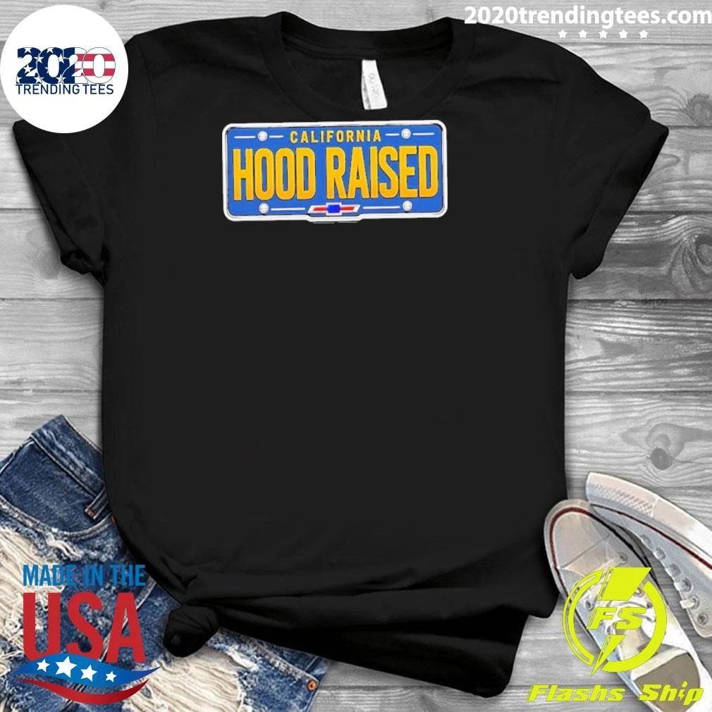 Original California Hood Raised Chevrolet License Plate T-Shirt