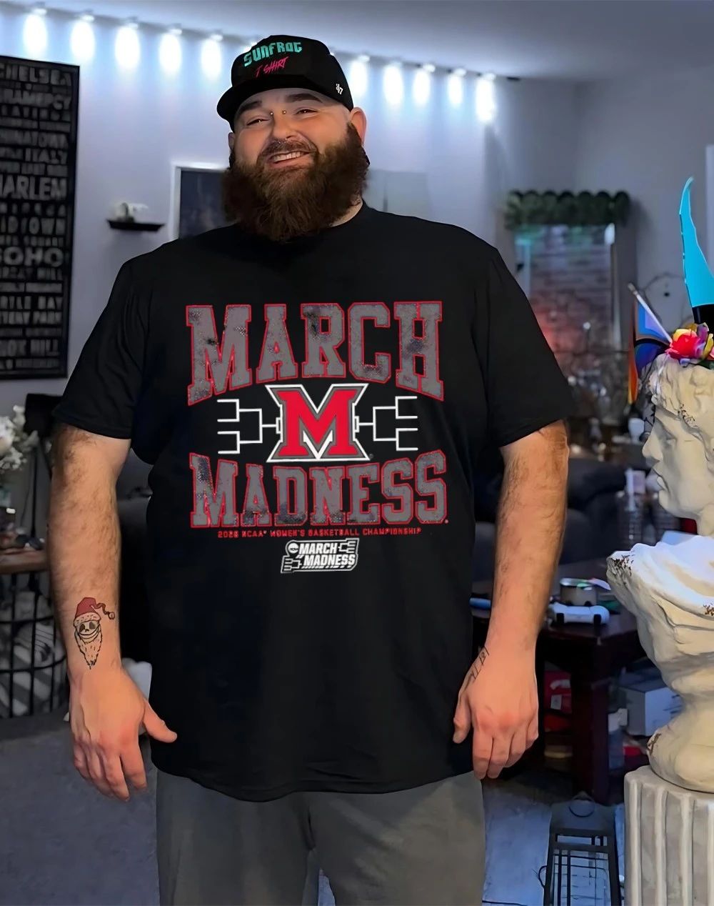 Miami OH RedHawks WBB 2026 March Madness logo shirt
