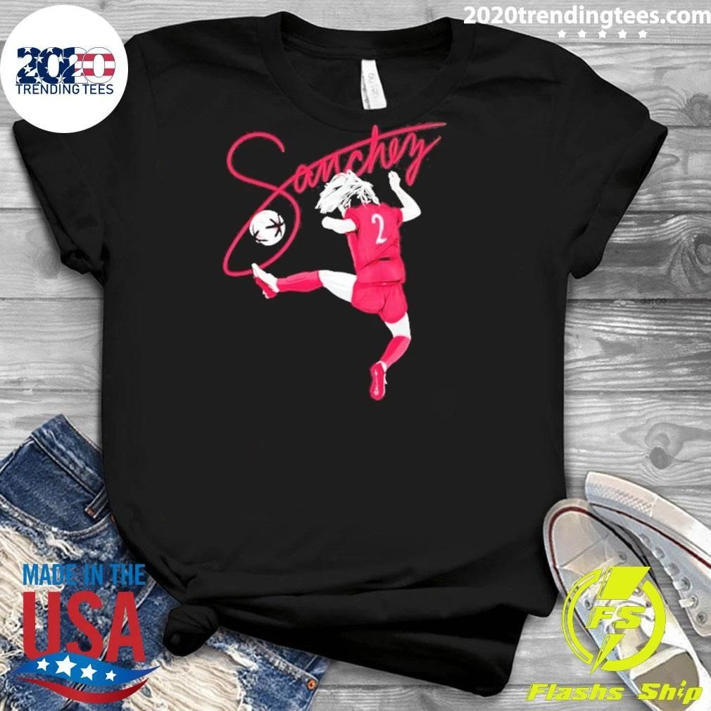 Ashley Sanchez North Carolina Courage Silhouette Signature Shirt