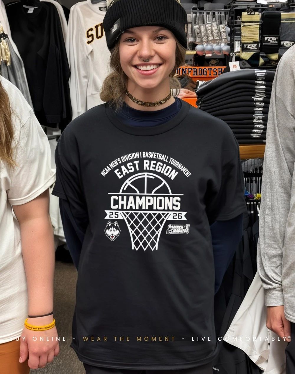UConn Huskies East Region Champions 2026 shirt