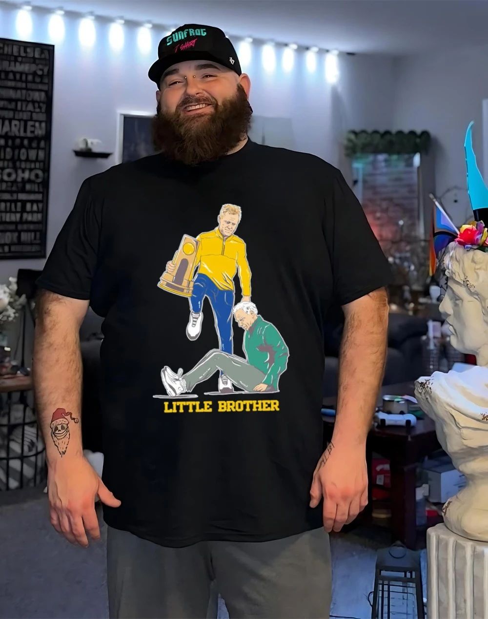 Michigan Wolverines Coach Step Over Little Brother shirt
