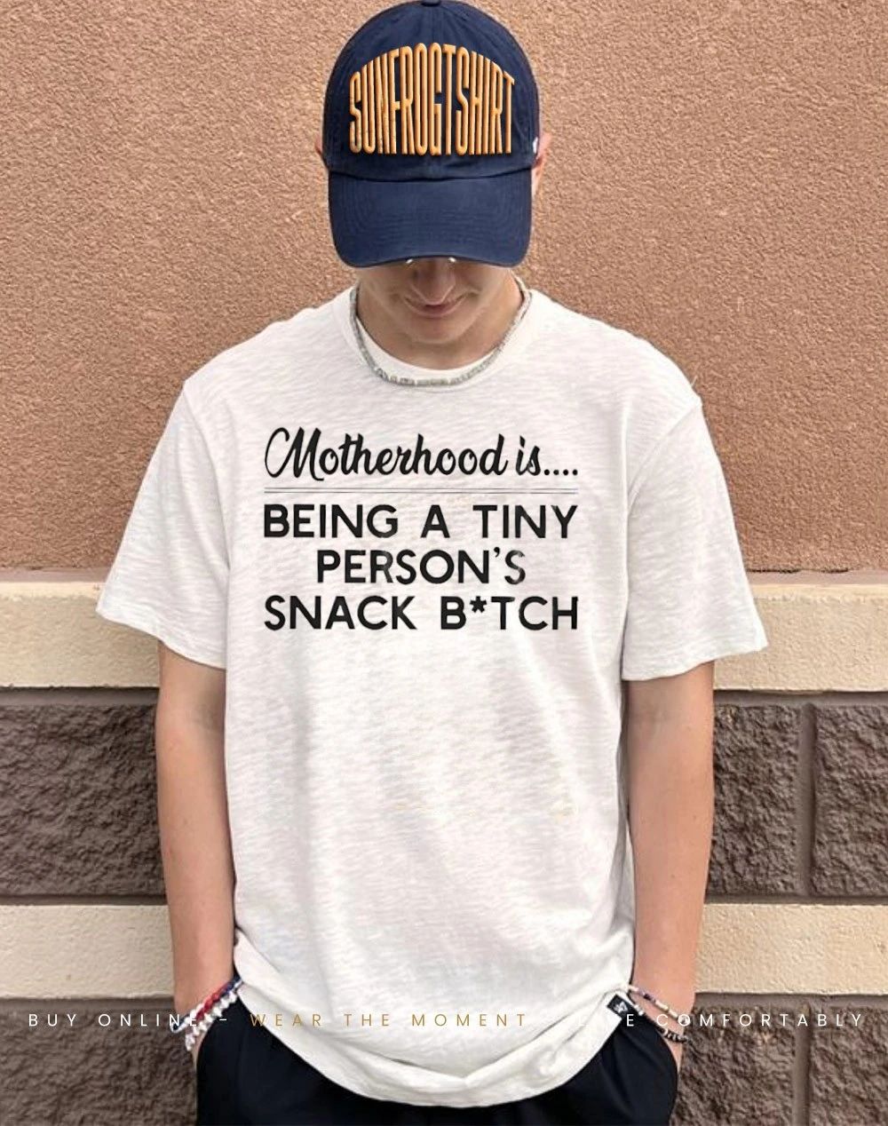 Motherhood is being a tiny person’s snack bitch shirt