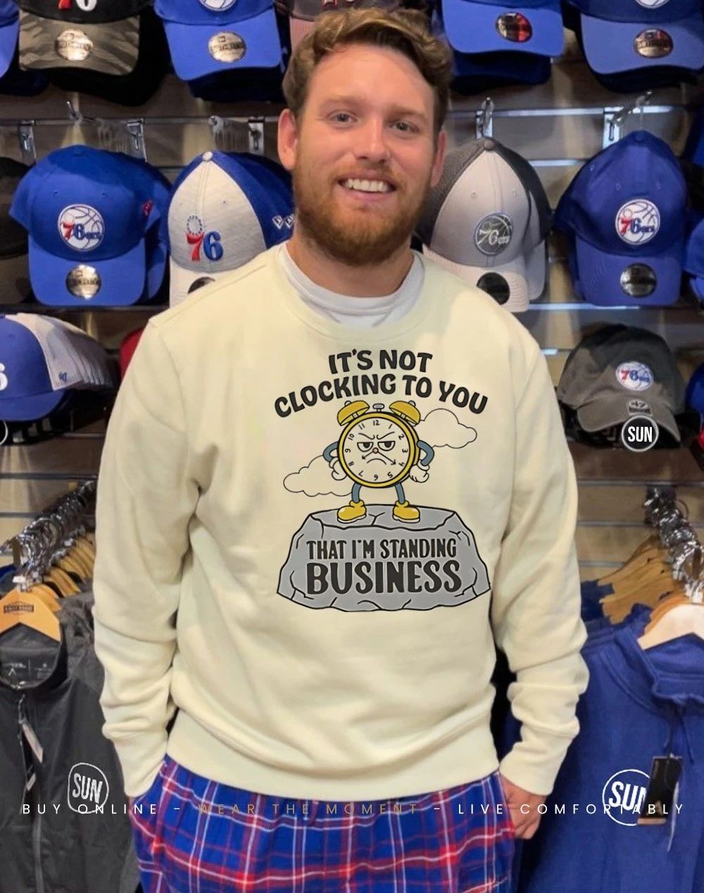 It’s not clocking to you that I’m standing on business rock shirt