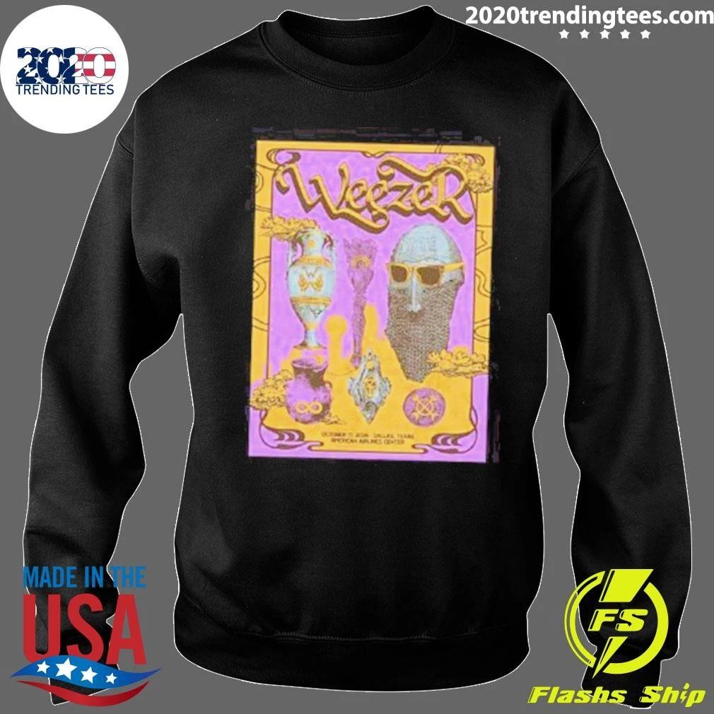 Weezer Dallas TX At American Airlines Center In Dallas TX On October 17 2026 Shirt