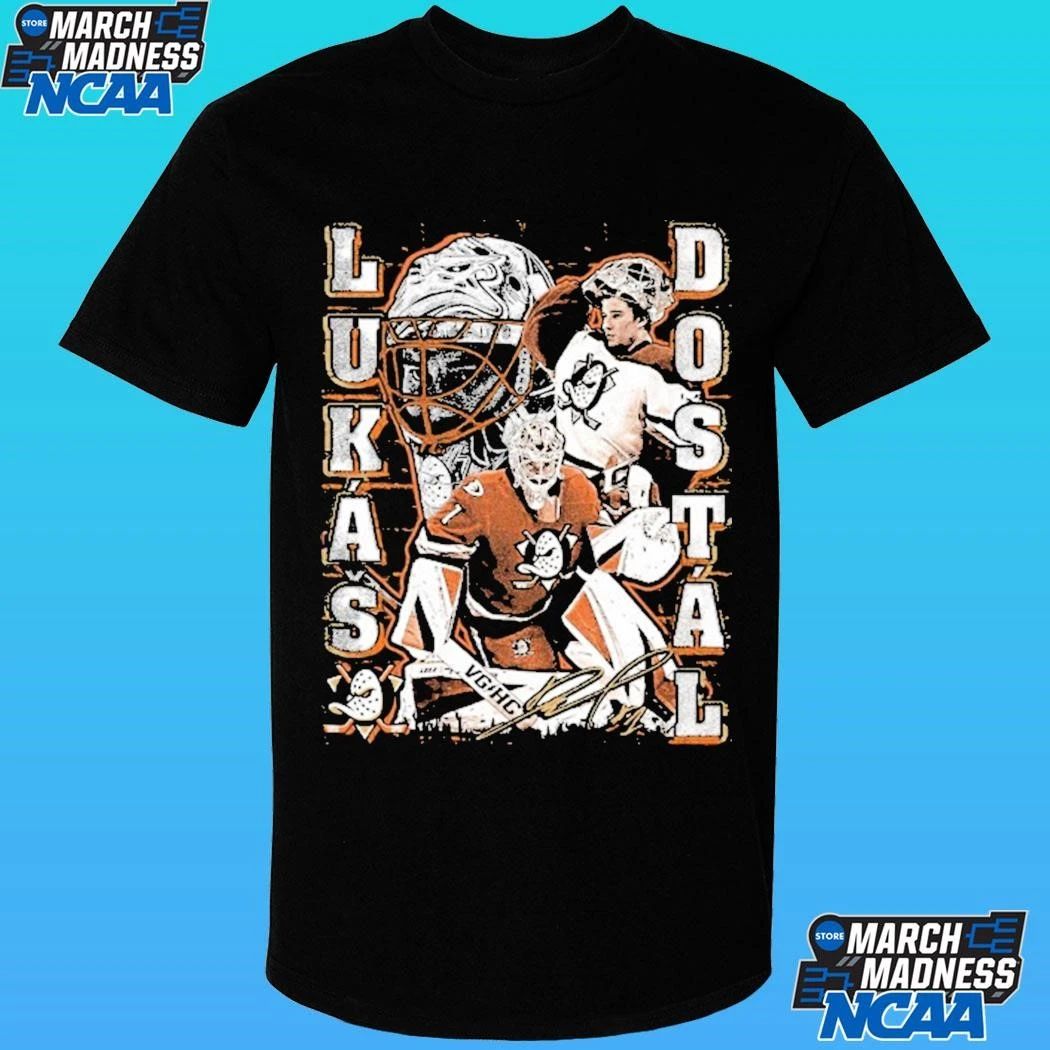 Anaheim Ducks Lukas Dostal The Dostwall Graphic Shirt