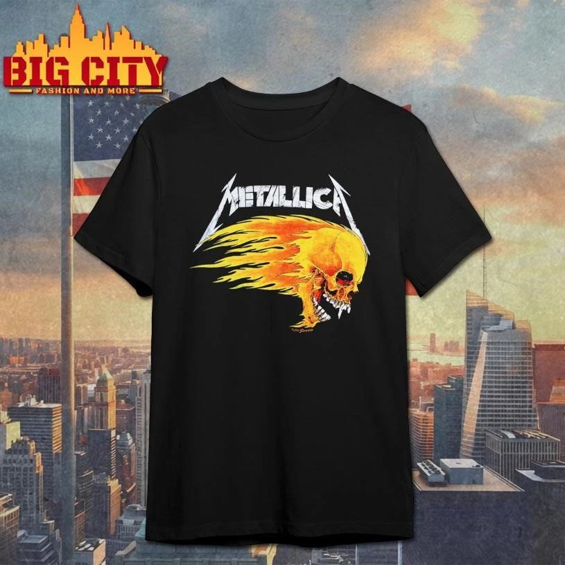 Metallica Flaming Skull 1994 Tour Vintage Shirt