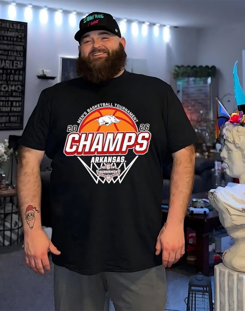 Arkansas Razorbacks 2026 SEC Men’s Basketball Tournament Champions Locker Room shirt