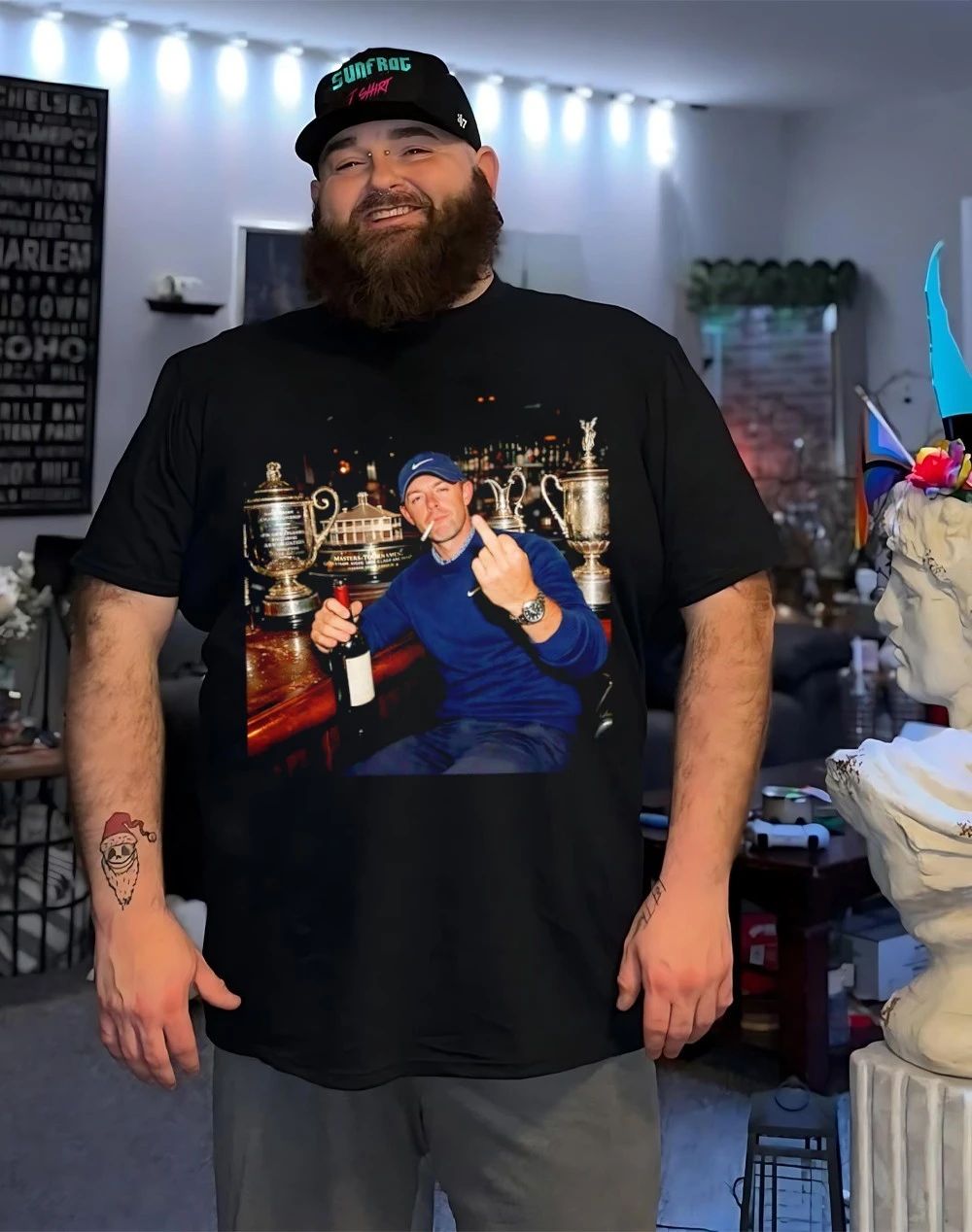 Rory McIlroy Grand Slam Winner 2026 middle finger shirt