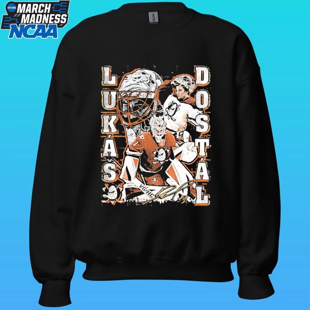 Anaheim Ducks Lukas Dostal The Dostwall Graphic Shirt