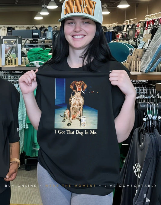 I Got That Dog In Me Funny GSP Meme Smoking Dog shirt