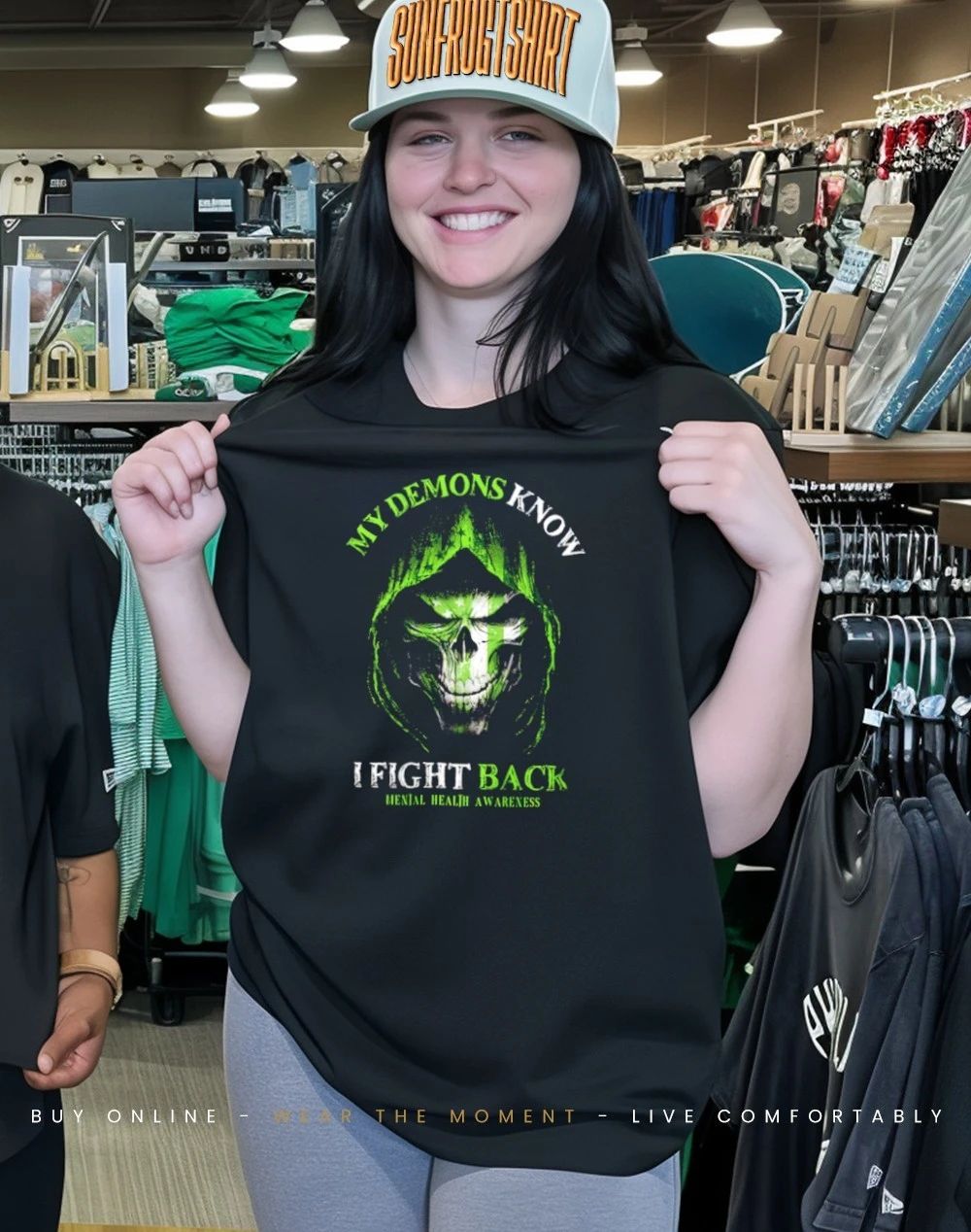 Reaper My Demons know I fight back Mental Health Awareness shirt