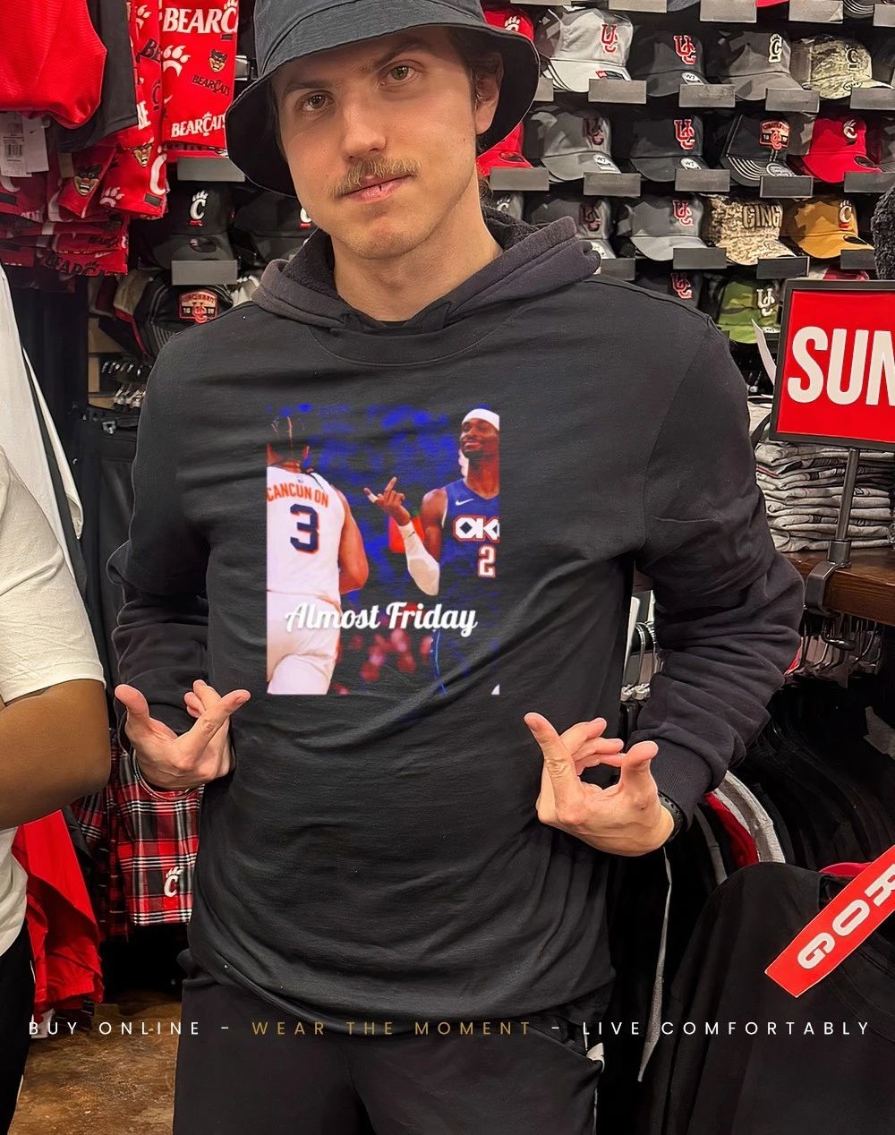 Almost Friday Ball Baseball Shai Gilgeous Alexander vs Cancun on shirt